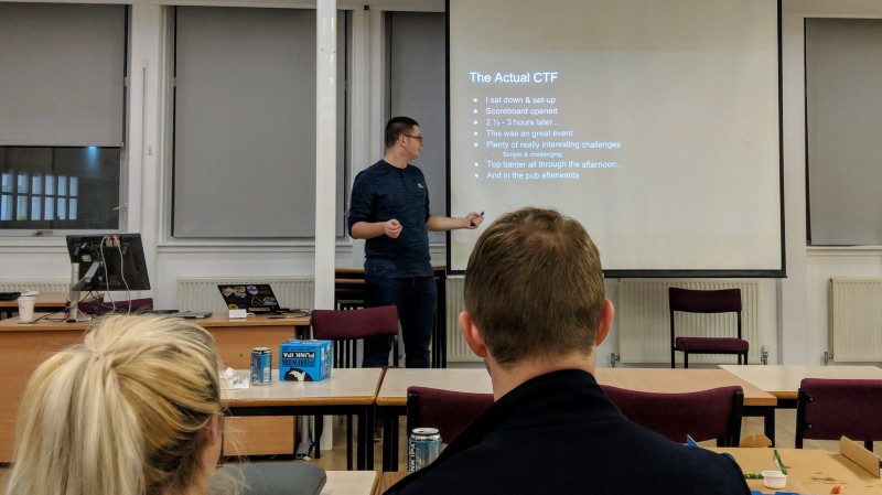 I did my first talk at Cyber Scotland Connect I was speaking at the meetup