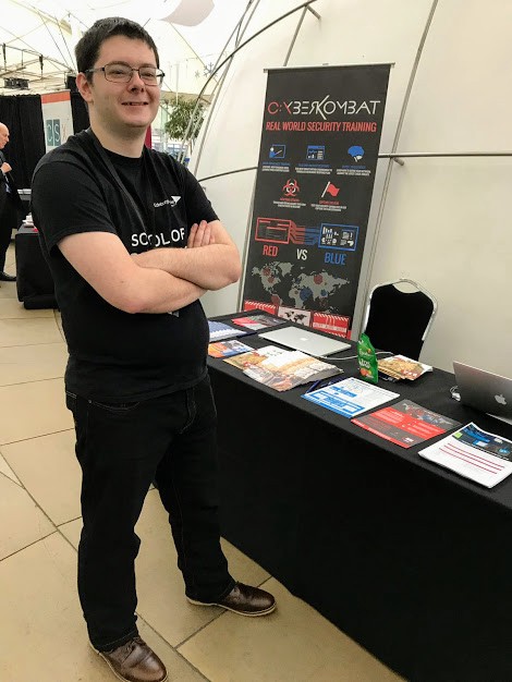 Representing the school of computing & The Cyber Academy… and having a photoshoot while I’m at it 'working hard' at the GDPR summit